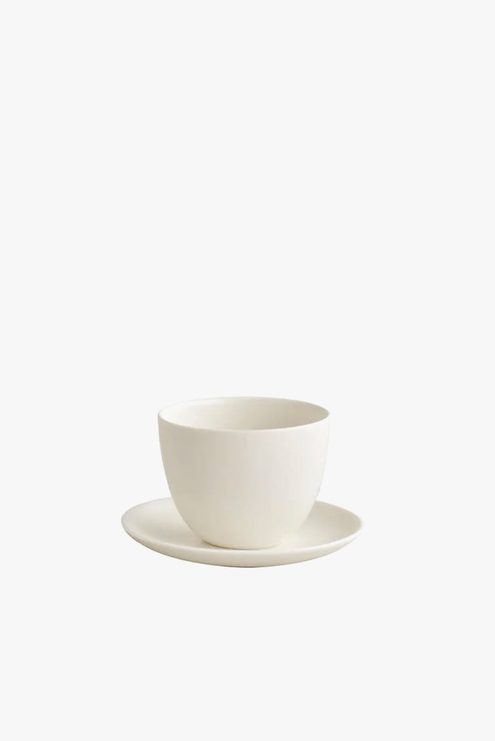 Pebble Cup and Saucer (White)