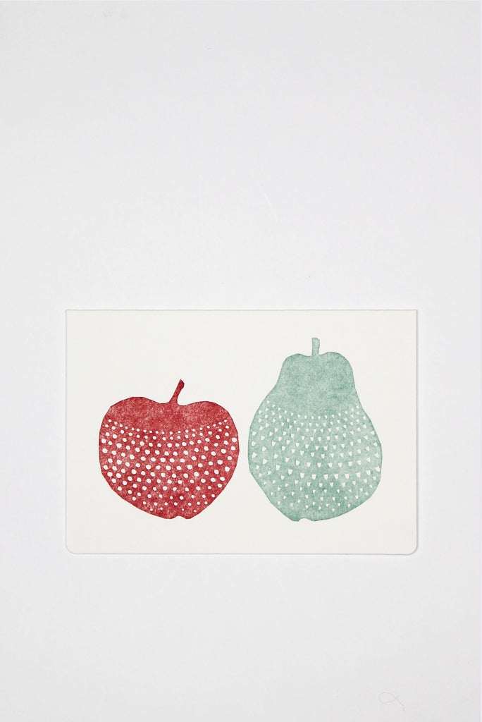 Apple and Pear Greeting Card