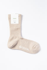 Basic Merino Wool Crew Socks, Natural