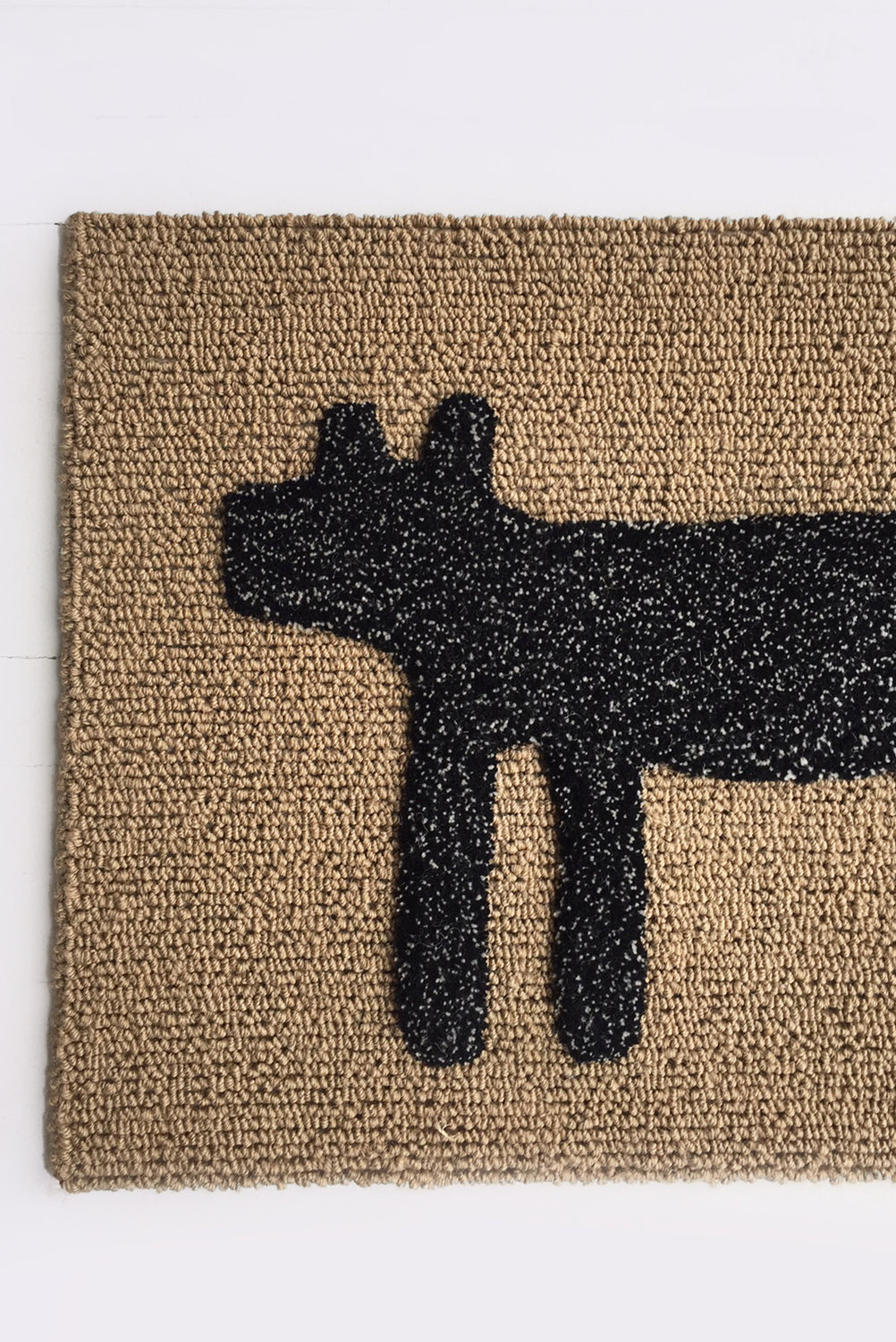 Dog Doormat, Black Mix