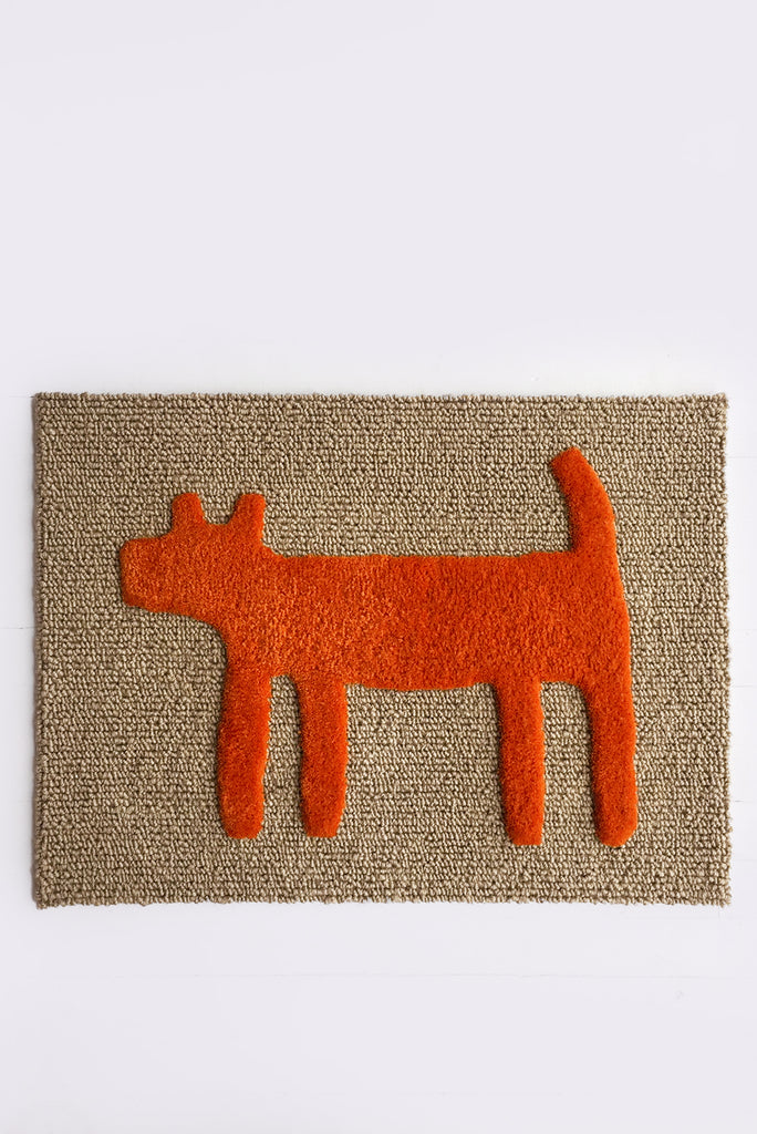 Dog Doormat, Orange