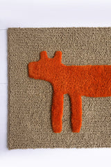 Dog Doormat, Orange