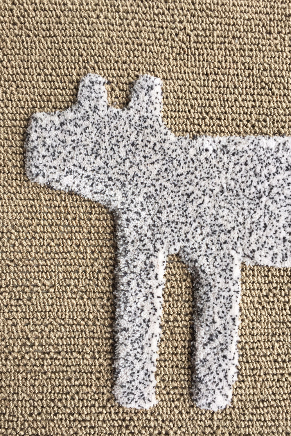 Dog Doormat, Ivory Mix
