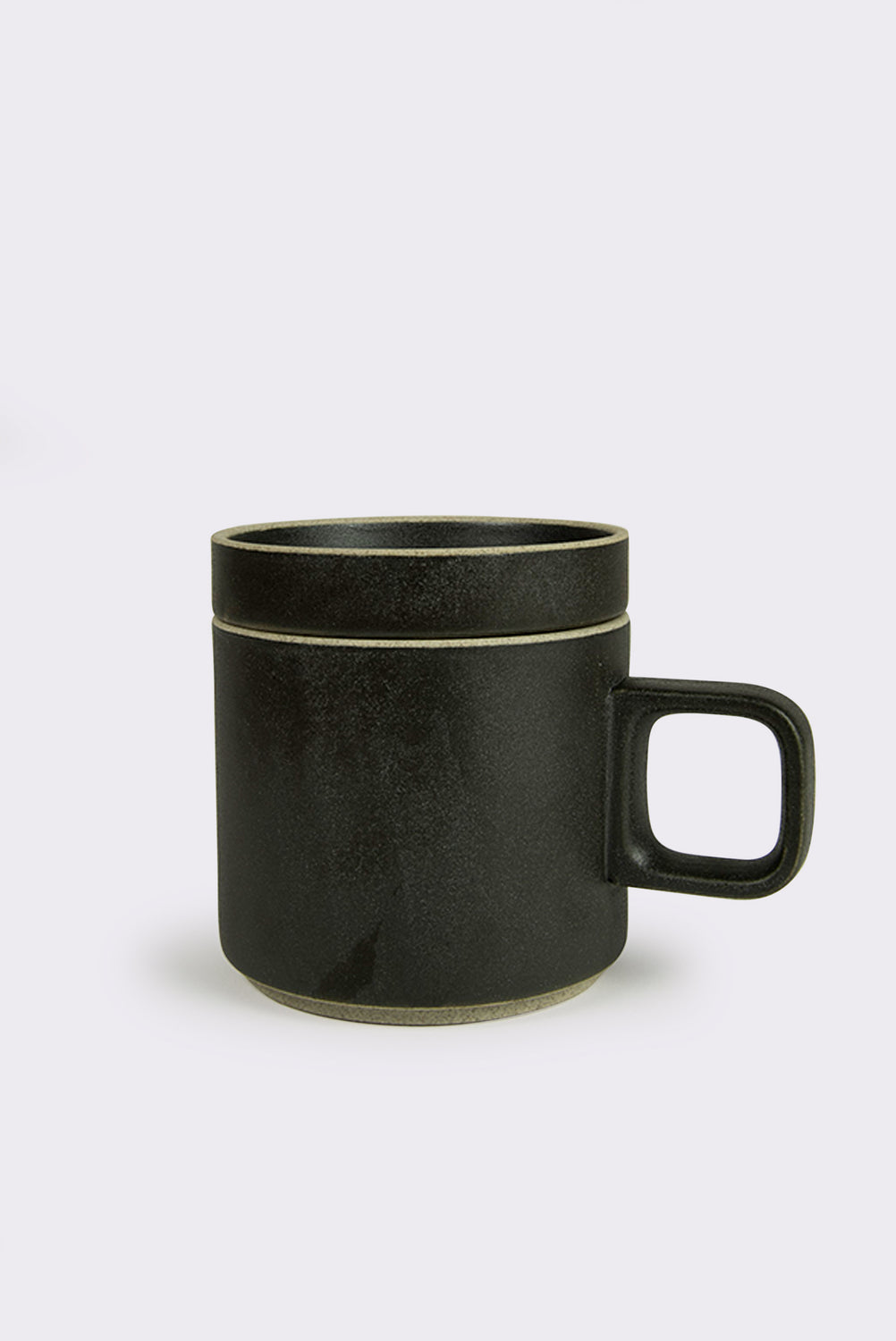 Short Porcelain Mug, Black