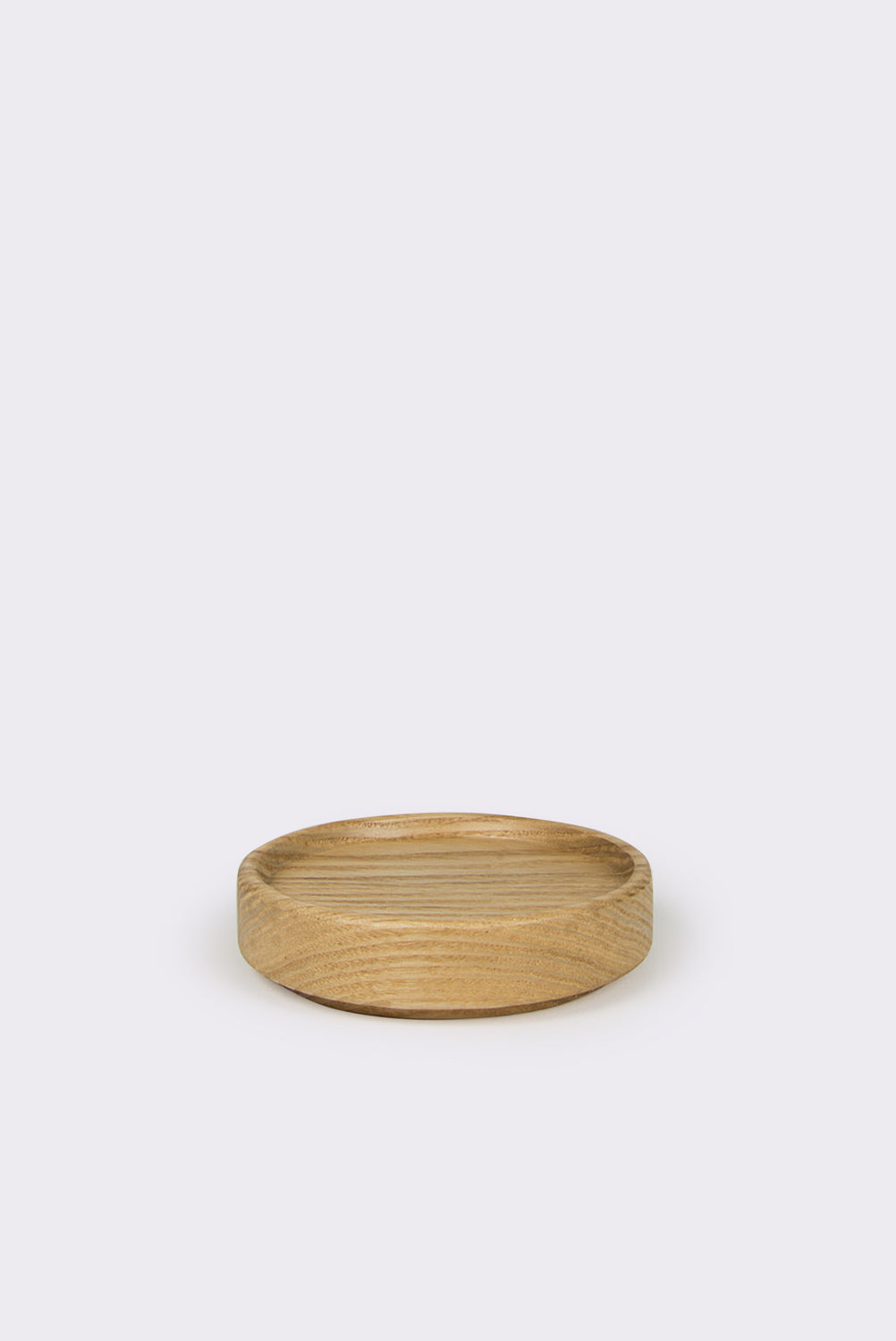 Small Ash Wood Tray, 3 3/8" Diameter