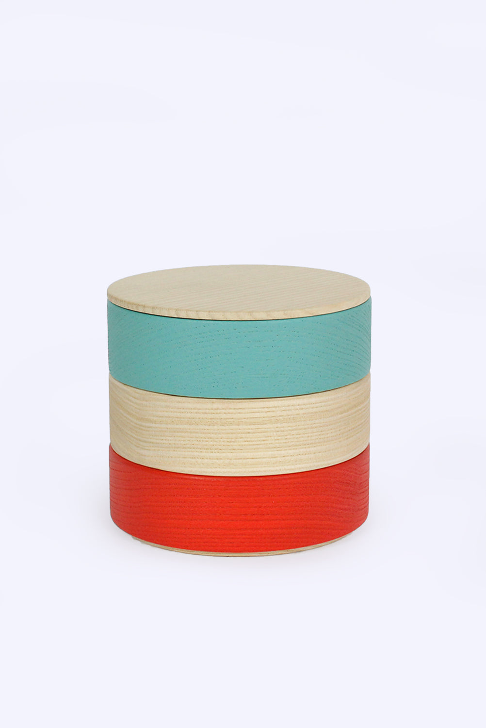 Border 3-Tier Containers, Turquoise