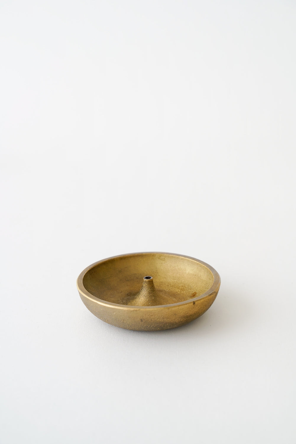 Round Brass Incense Holder