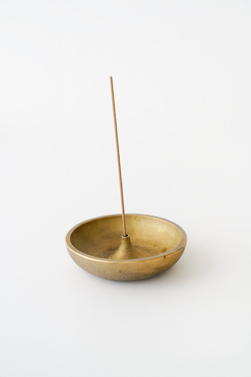 Round Brass Incense Holder