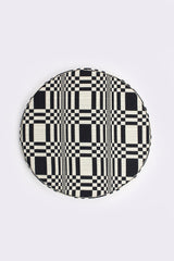 Round Doris Cushion, Black (A)