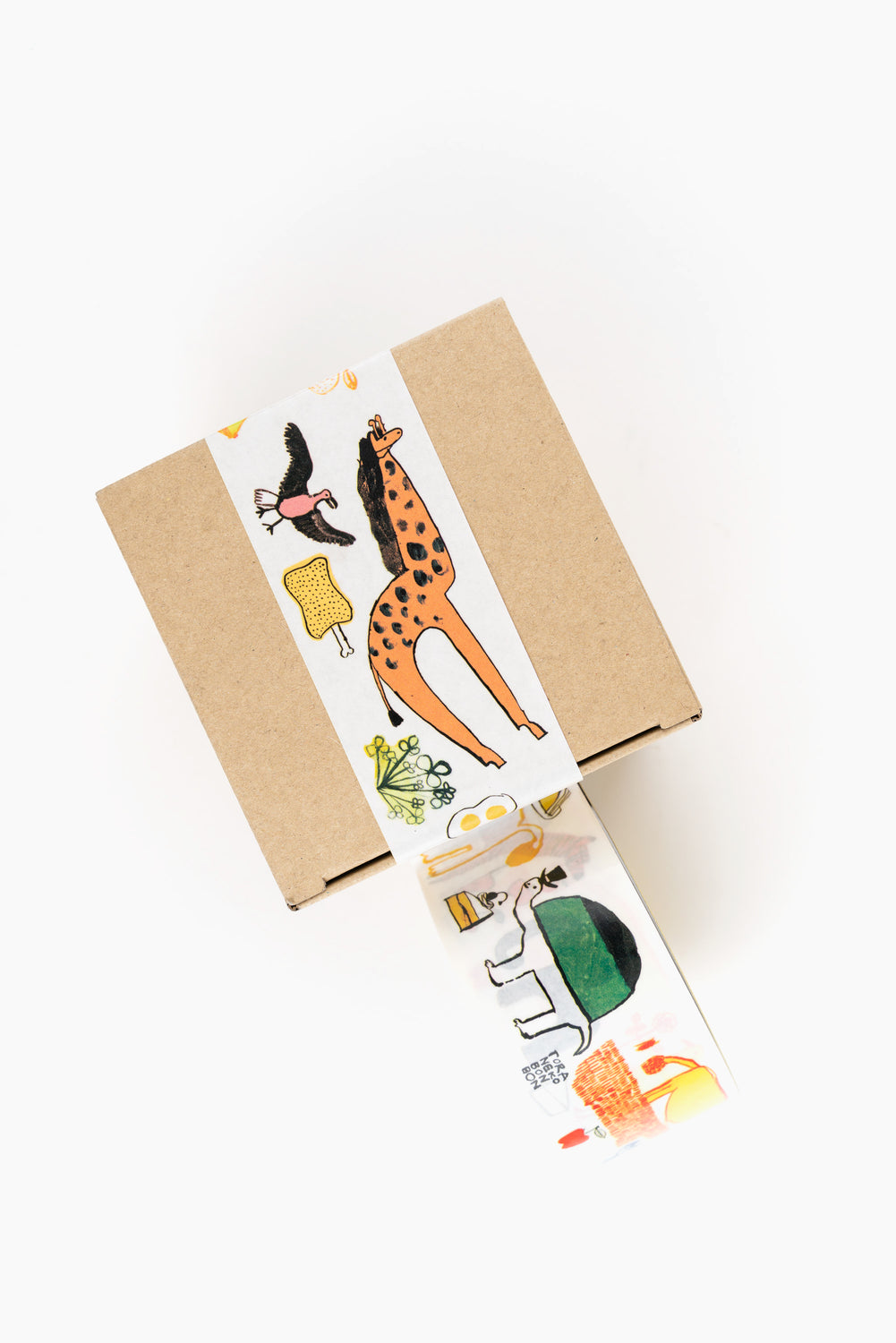 Wide Adhesive Tape with Animals