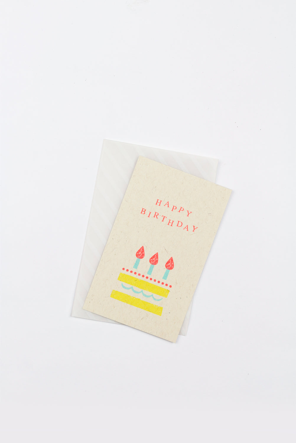 Message Card, Happy Birthday (Cake)