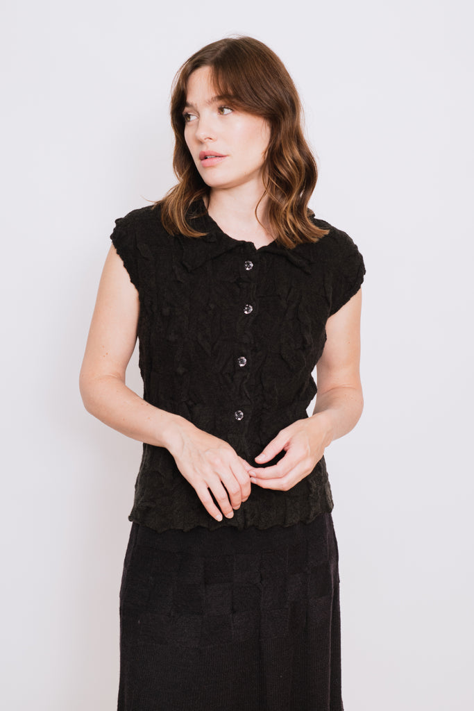 Cap Sleeve Cardigan, Black