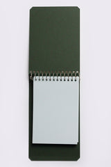 ivory with forest green