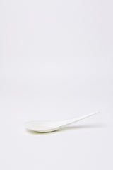 Enamel Soup Spoon, Cream