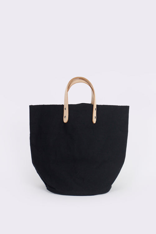 Tembea Baguette Tote with Logo, Black – Moth