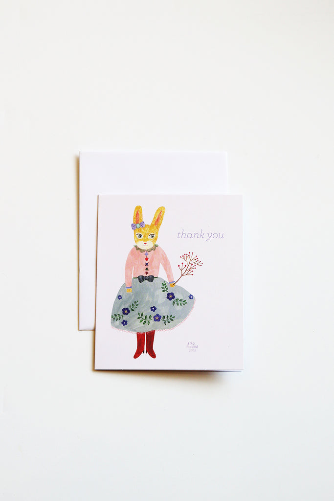 Thank you Card with Bunny