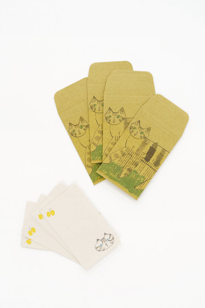 Mini Envelope and Card Set, Cats