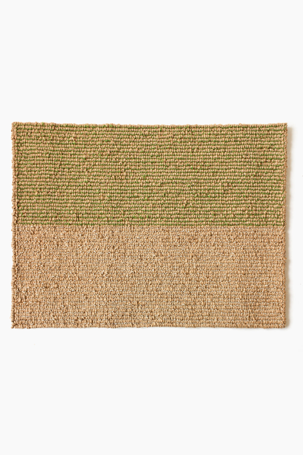 Spiral Doormat, Ivory + Green Tea