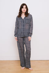 Cotton Pajama Set, Marge Print