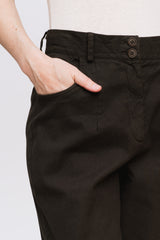Cropped Pants, Brown