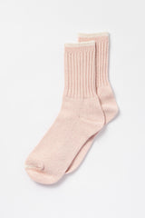Silk Cotton Socks Building Pink
