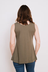 Cotton A-Line Tank, Capers