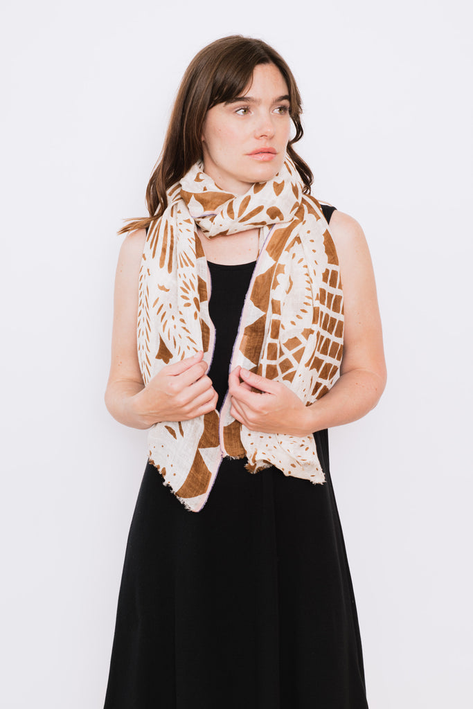 Papercut Scarf Bronze