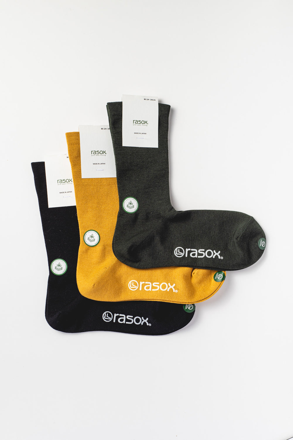 Eco Feel Crew Socks, Mustard