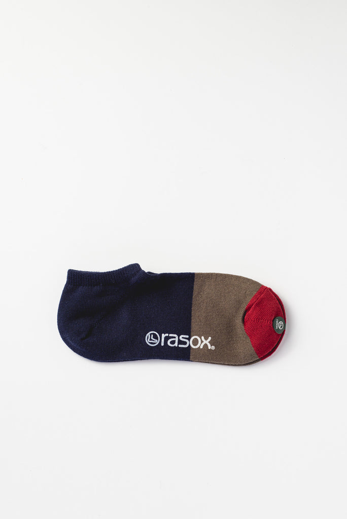 Linen Mix Ankle Socks, Navy