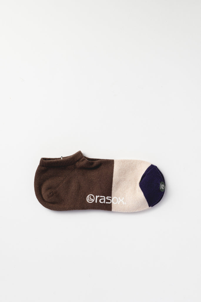 Linen Mix Ankle Socks, Brown