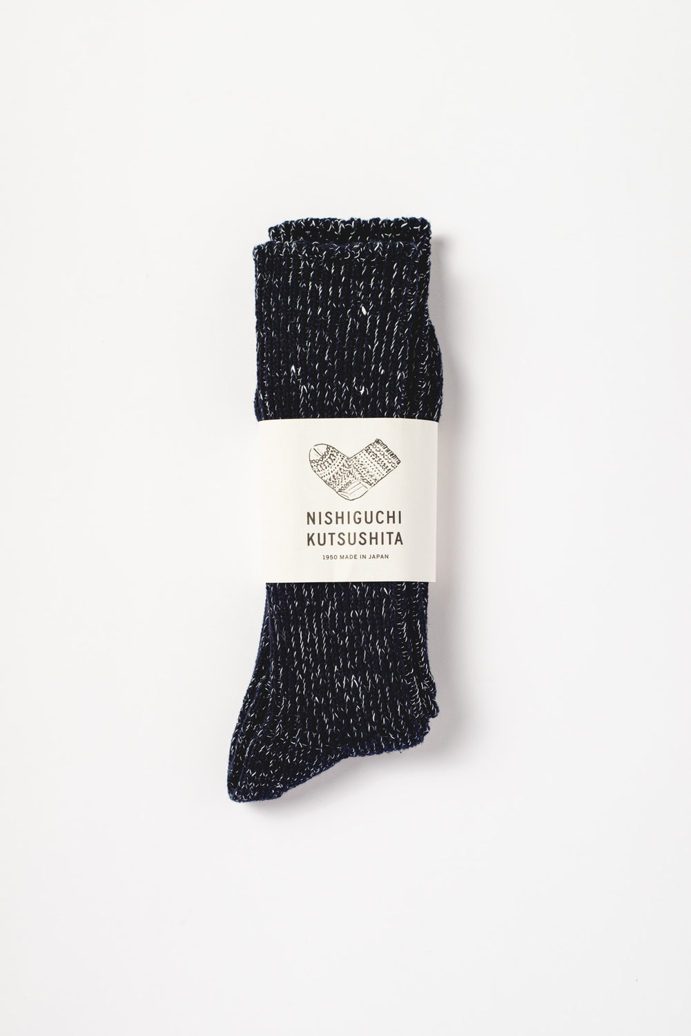 Hemp Cotton Ribbed Socks Midnight