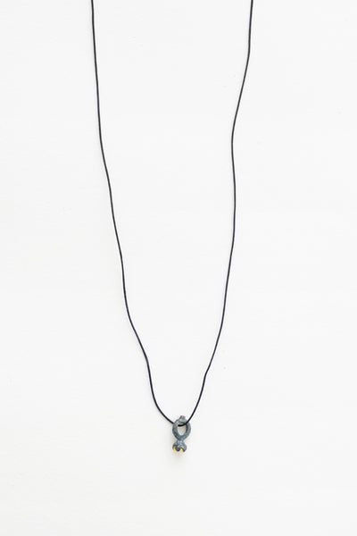 Asterisk Pendant Necklace Black – Moth
