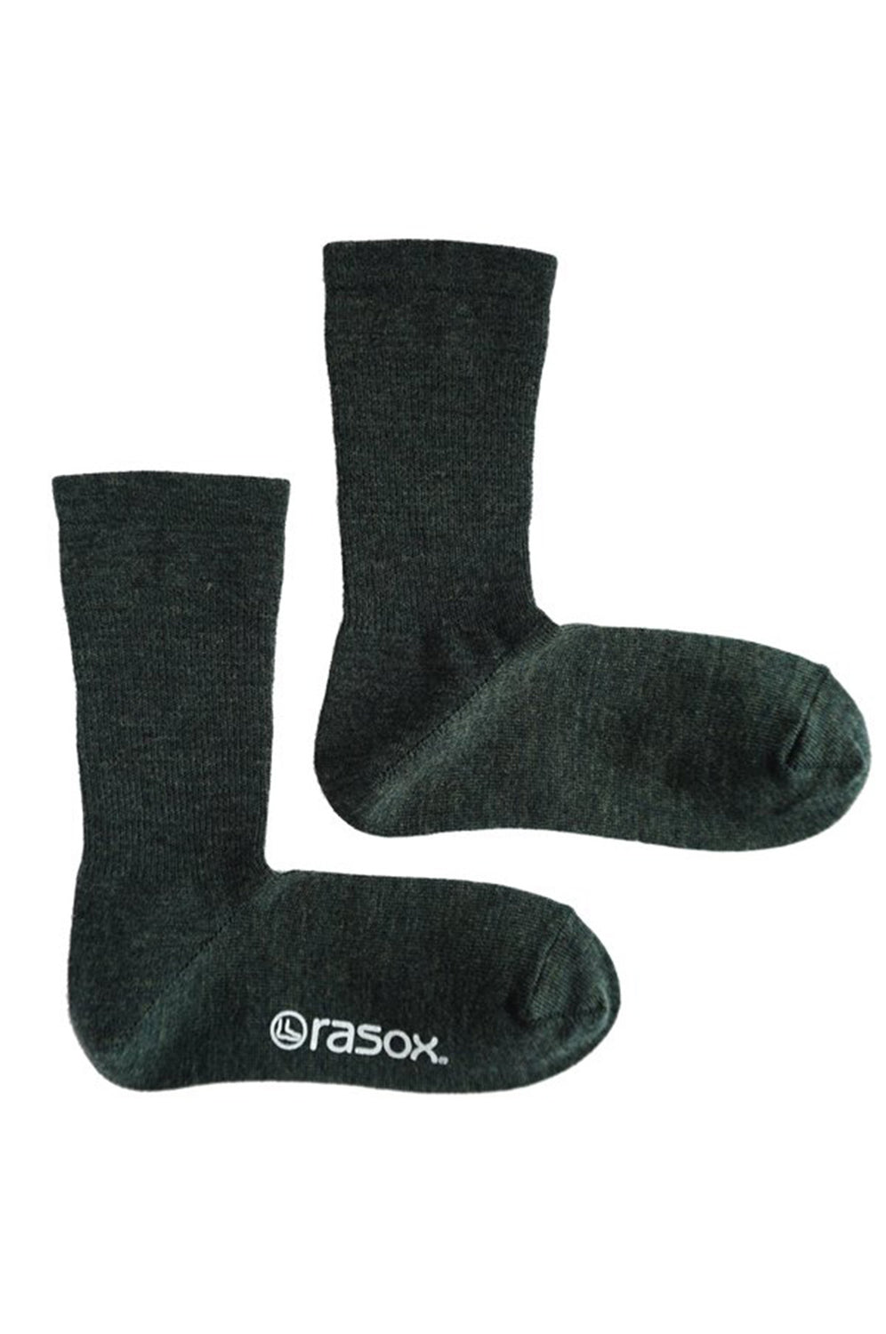 Basic Merino Wool Crew Socks,Dark Green